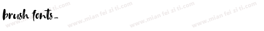 brush fonts字体转换